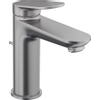 Duravit Wave Wastafelmengkraan - m-size - eengreeps - met waste - voorsprong 12.2cm - RVS geborsteld SW962066