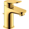 Duravit Wave Wastafelmengkraan - s-size - eengreeps - met waste - voorsprong 9.5cm - goud gepolijst SW998000