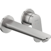 Duravit Wave Wastafelmengkraan - inbouw - 2 gats - eengreeps - voorsprong 20.2cm - RVS geborsteld SW997759