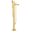 Duravit Wave Badmengkraan - vrijstaand - 2 functies - voorsprong 22.5cm - eengreeps - goud gepolijst SW997659