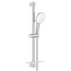 GROHE Tempesta 110 Cube Glijstangset - 60cm - vierkante handdouche - 3 straalsoorten - gladde doucheslang - met zeephouder - chroom SW999104