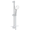 GROHE Tempesta 110 Glijstangset - 60cm - ronde handdouche - 2 straalsoorten - gladde doucheslang - met zeephouder - chroom SW999135