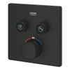 GROHE Grohtherm Smartcontrol Mengkraan - afdekset - thermostaat - met omstel - phantom black SW1077378