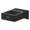 GROHE Selection Cube Wandhouder - voor zeepdispenser/zeepchaal/glas - phantom black SW1077538