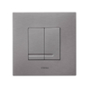 Wisa XS bedieningsplaat dualflush kunststof mat staal SW1075534