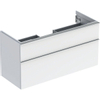 Geberit iCon wastafelonderkast 118.4x61.5x47.6cm 2 lades met softclose Spaanplaat Wit SW637863