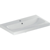 Geberit Icon Light wastafel 75x42x17cm 1 wasbak 1 kraangat Midden met overloopgat Keramiek Wit glans SW546855