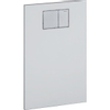 Geberit AquaClean bedieningplaat met frontbediening voor toilet 59x38cm glas wit SW87559