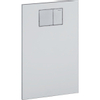 Geberit UP320 bedieningplaat, 2-toets spoeling frontbediening voor toilet 38x59cm wit 0700156