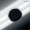 Geberit type 10 urinioir bedieningsplaat - batterij - ronde knop - glans chroom 0701976