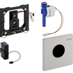 Geberit HyTronic urinoir stuursysteem infrarood batterij met bedieningsplaat Mambo RVS 0701972
