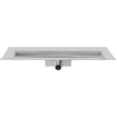 Easy Drain Compact 50 TAF wall douchegoot enkele plaat 120cm met zero/tegel design rooster RVS TWEEDEKANS OUT11778