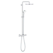 GROHE Tempesta Cosmopolitan Regendoucheset opbouw - hoofddouche 25cm - handdouche rond - thermostatisch - chroom SW490418