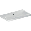 Geberit Icon Light wastafel 90x48x16cm 1 wasbak 1 kraangat Midden met overloopgat Keramiek Wit glans SW546754