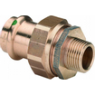 Viega Sanpress 3 delige koppeling SC buitendraad 28x3/4 brons 7541516