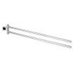 GROHE Essentials Cube Handdoekhouder - 43.9cm - dubbel - draaibaar - chroom 0438173