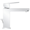 GROHE Eurocube waterbesparende wastafelkraan medium met waste 28mm met temperatuurbegrenzer chroom 0442041