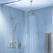 GROHE Rainshower Plafondarm - 29cm - ronde rozet - chroom 0430076