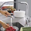 GROHE essence new Keukenkraan - hoog - uittrekbare l uitloop - 2 straalsoorten - chroom 0467941