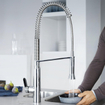 GROHE K7 Keukenkraan - hoog - 2 straalsoorten - met profesionele handdouche - chroom 0437604