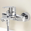GROHE Eurostyle Cosmopolitan badkraan met omstel en koppelingen chroom 0437764