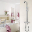 GROHE Eurostyle Cosmopolitan badkraan met omstel en koppelingen chroom 0437764