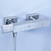 GROHE Cube douchekraan thermostatisch met koppelingen chroom 0442350