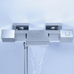 GROHE Cube badkraan thermostatisch met omstel en koppelingen chroom 0442352