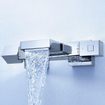 GROHE Cube badkraan thermostatisch met omstel en koppelingen chroom 0442352