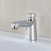 GROHE Euroeco Cosmopolitan S waterbesparende wastafelkraan zelfsluitend 44593 blauw/rood chroom 0441903