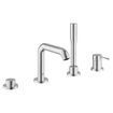 GROHE Essence new afdekset 4 gats badrandcombinatie met douchegarn. supersteel SW73255