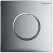 Geberit type 10 urinioir bedieningsplaat - pneumatisch - ronde knop - glans chroom/mat chroom 0701937