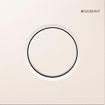 Geberit type 01 urinioir bedieningsplaat - pneumatisch - ronde knop - wit 0700530