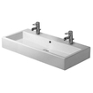 Duravit Vero Wastafel - 100x47 cm - 2 kraangaten - overloop - wit OUTLETSTORE STORE34556