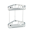 Geesa Basket Doucherek hoek dubbel 22cm Chroom 0650253