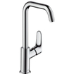 Hansgrohe Focus E2 wastafelkraan met hoge draaibare uitloop inclusief ComfortZone 240 chroom 0605538