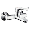 Hansgrohe Focus Care opbouw wandkraan met koppelingen met verlengde greep 12.1cm EcoSmart chroom 0605626