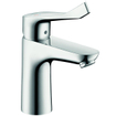 Hansgrohe Focus Cares wastafelkraan 100 CoolStart met verlengde greep 12.1cm EcoSmart chroom 0605466