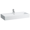 Laufen Living City opzetwastafel 100x46x15.5cm 1 kraangat met overloop keramiek wit GA56217