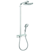 Hansgrohe Raindance Select E 300 regendoucheset - opbouw - 3 standen handdouche - 2 standen hoofddouche - met ecosmart - wit chroom 0605453