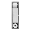 Looox Closed inbouw closetrolhouder - met reserverolhouder - 5 rollen - rvs geborsteld SW47984