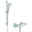 Hansgrohe Croma Select S douchecombinatie: met glijstangset met Croma Select S Vario handdouche 65cm met Ecostat Comfort douchekraan thermostatisch wit/chroom 0605334