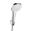 Hansgrohe Croma Select E PorterS badset met Croma Select E 1jet handdouche met wandhouder met Isiflex`B doucheslang 160cm wit/chroom 0605475