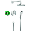 Hansgrohe Croma select e showerset compleet met ecostat e thermostaat chroom GA46935
