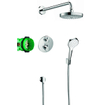 Hansgrohe Croma select s showerset compleet met ecostat s thermostaat chroom GA47636