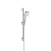 Hansgrohe Croma Select S Vario glijstangset met Croma Select S Vario handdouche EcoSmart 65cm met Isiflex`B doucheslang 160cm wit/chroom 0605497