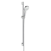 Hansgrohe Croma Select S Vario glijstangset met Croma Select S Vario handdouche 90cm met Isiflex`B doucheslang 160cm wit/chroom 0605303