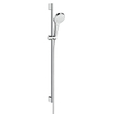 Hansgrohe Croma Select S glijstangset met Croma Select S 1jet handdouche 90cm met Isiflex`B doucheslang 160cm wit/chroom 0605305
