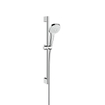 Hansgrohe Croma Select E Vario glijstangset met Croma Select E Vario handdouche 65cm met Isiflex`B doucheslang 160cm wit/chroom 0605309