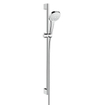Hansgrohe Croma Select E Multi glijstangset met Croma Select E Multi handdouche 90cm met Isiflex`B doucheslang 160cm wit/chroom 0605313